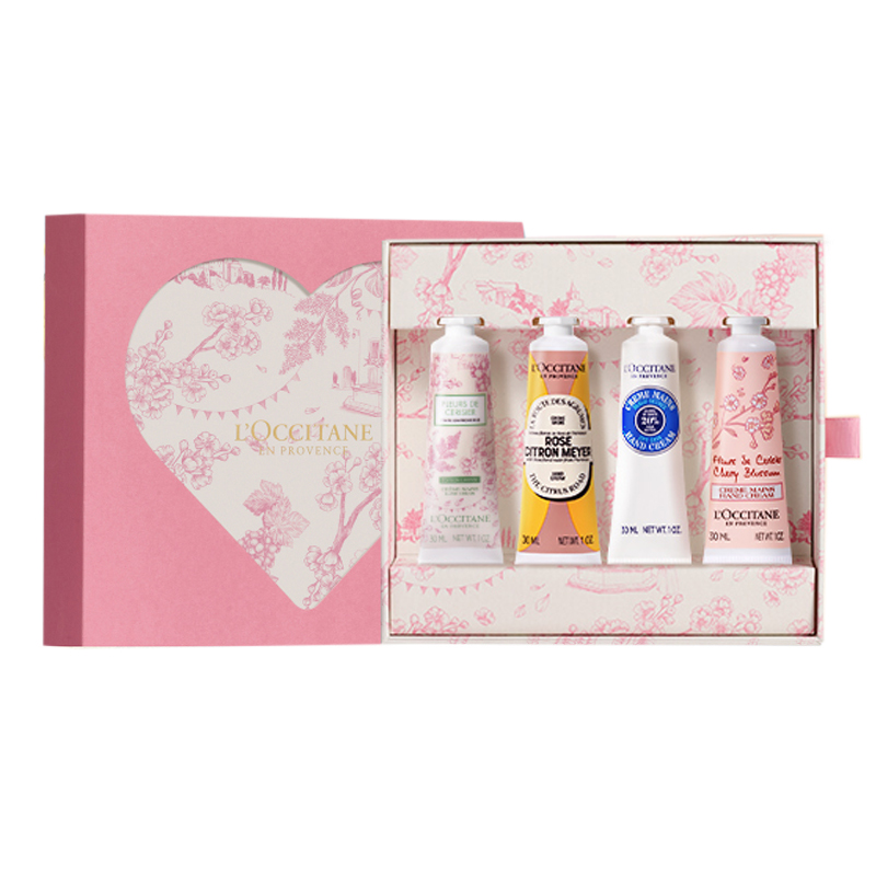 

Крем для рук вишневый цвет ши роза питательный увлажняющий для мужчин и женщин LOCCITANE, зеленый Love Sakura+розовый Wild Lime+Shea Classic+Sweet Cherry Blossom