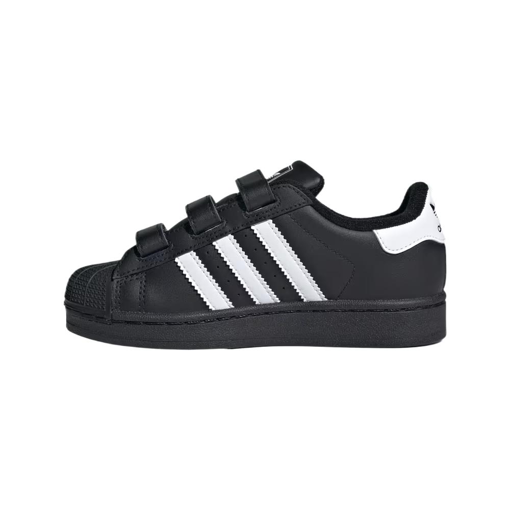 Superstar 2 детские кроссовки для бега Core Black/Cloud White для детей от 3 до 7 лет Adidas Originals, черный/белый/черный — фото 2