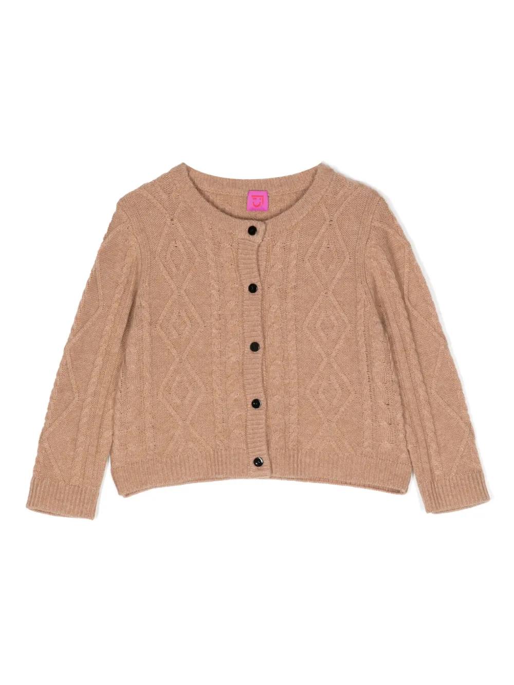 

Короткий кардиган Alaska фактурной вязки Cashmere in Love Kids, коричневый