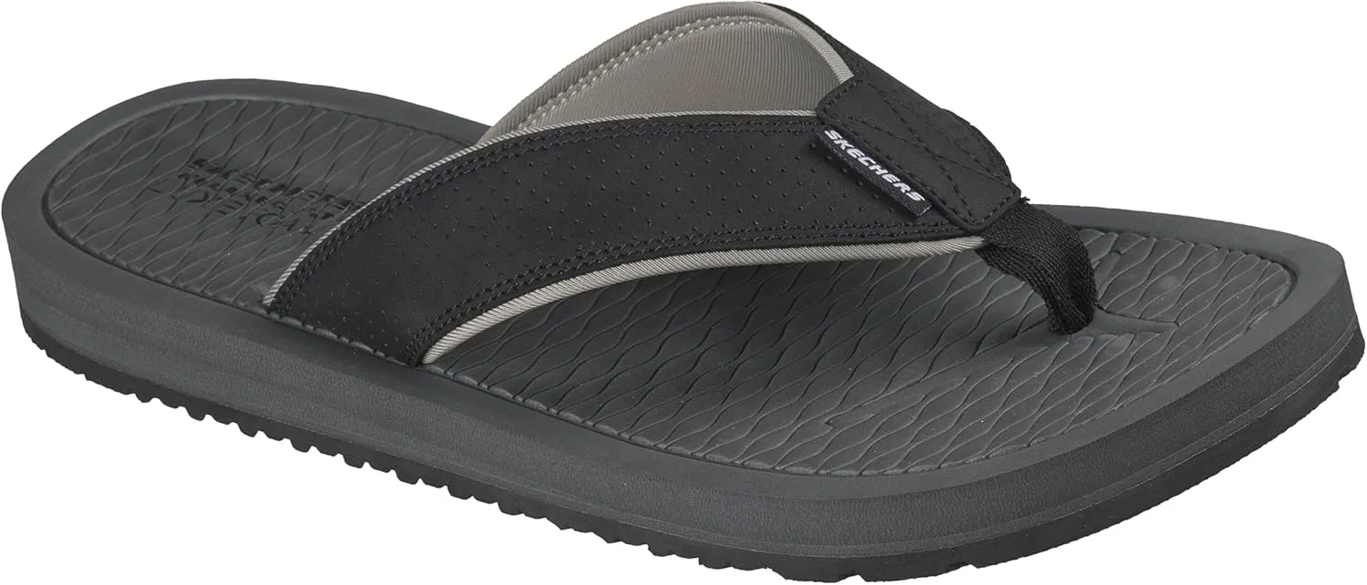 Сандалии Skechers, Black Skechers USA Men's — фото 4