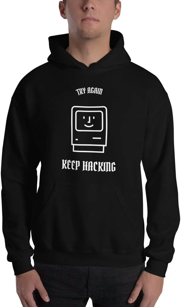 generic Keep hacking - худи с белым принтом — фото 2