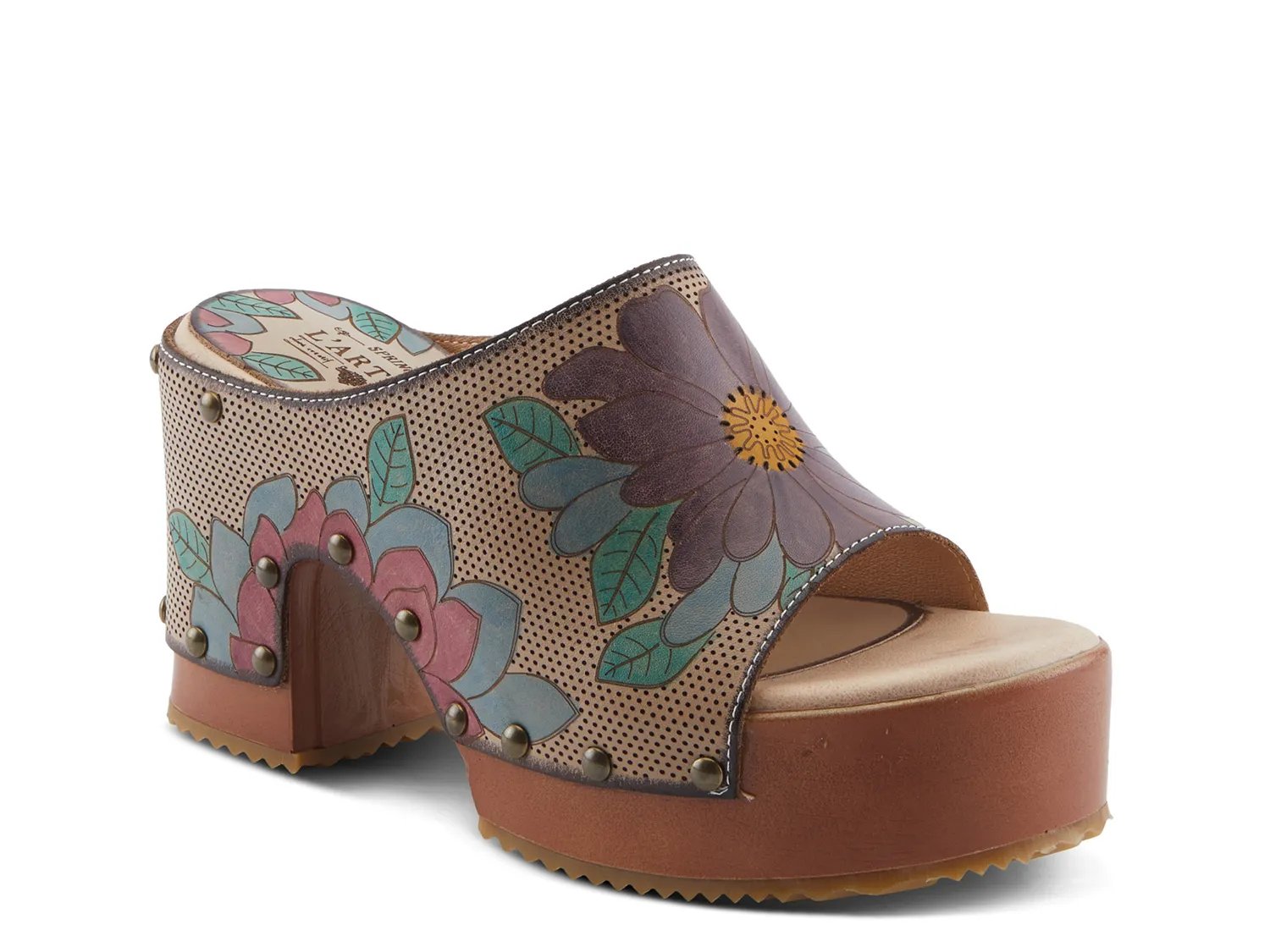 Сандалии L'Artiste Teeshirt Platform Sandal, серо-коричневый