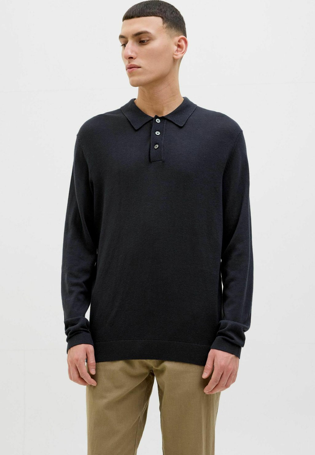 

Рубашка поло EIN - Long sleeved top Jack & Jones PREMIUM, темно-синий