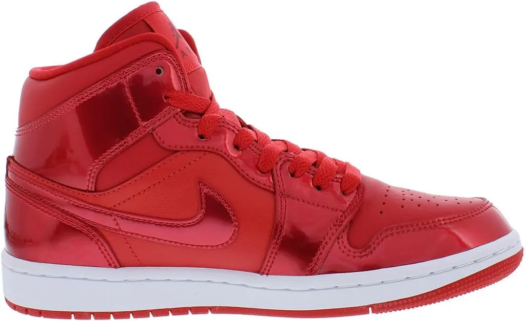 Мужские кроссовки Jordan Air 1 Mid Hi-Top Nike, красный — фото 3