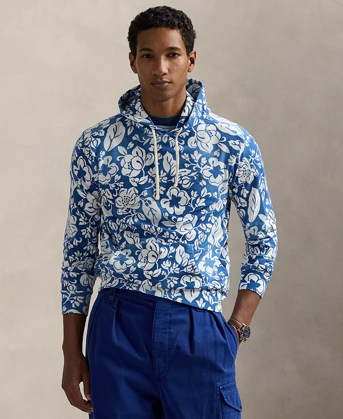 

Мужская толстовка с капюшоном Floral Spa Terry Polo Ralph Lauren, синий