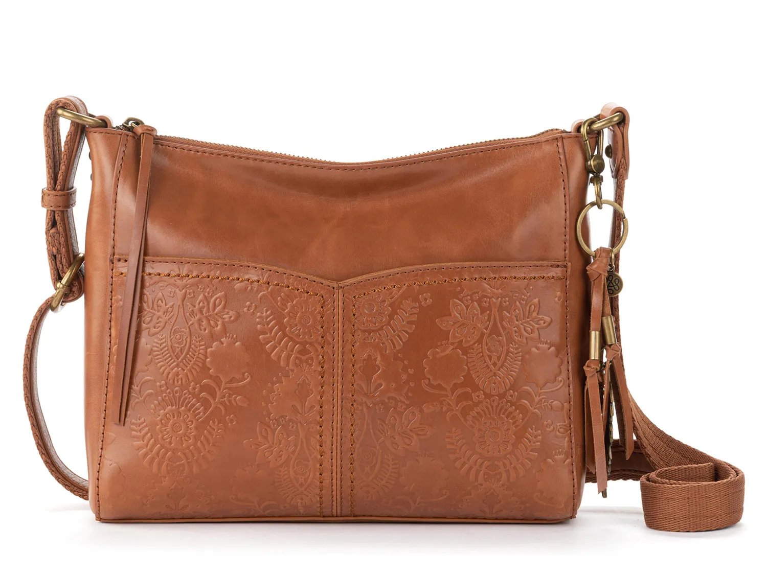 

Сумка кросс-боди The Sak Alameda Crossbody Bag, Brown Embossed Leather