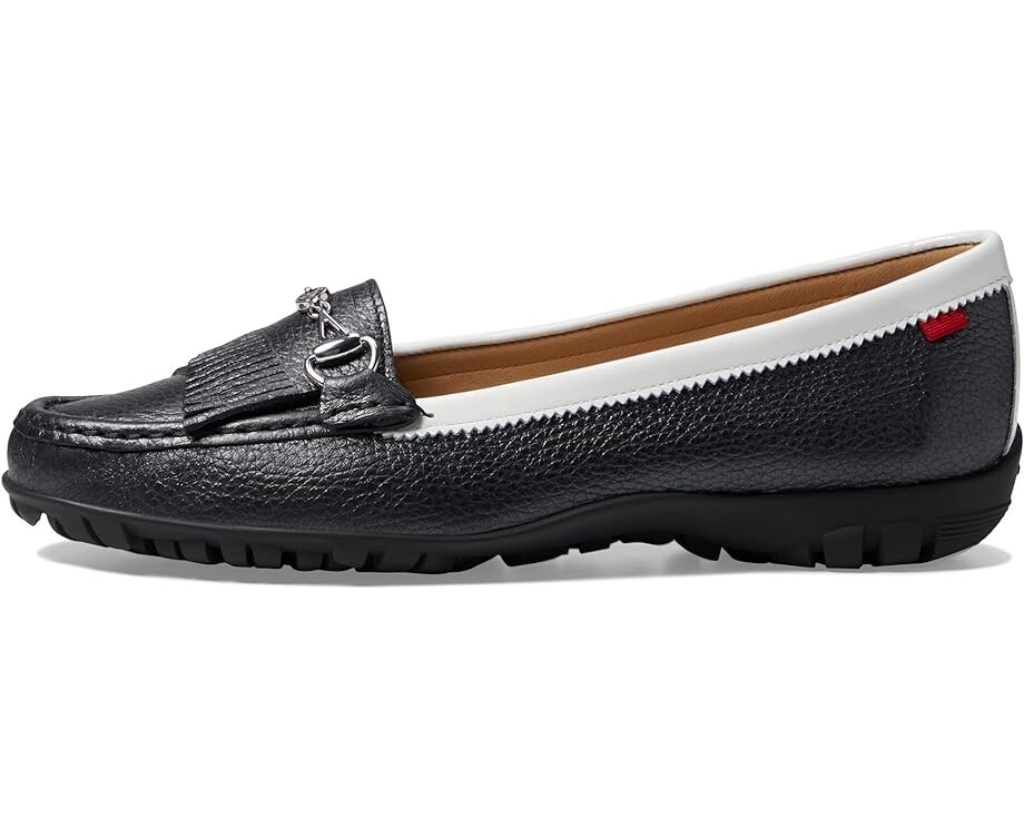 Лоферы Marc Joseph New York Lexington Golf, цвет Black/White Pearlized Grainy — фото 4