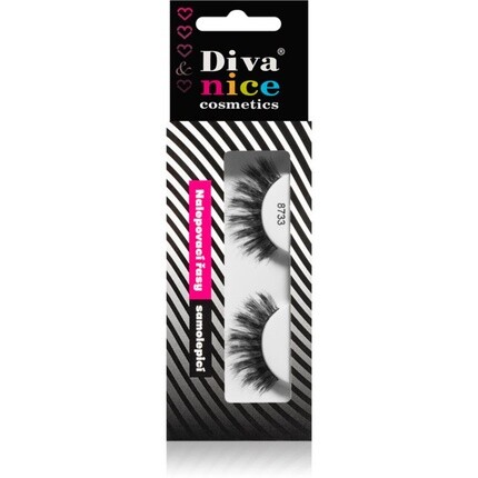 

Накладные ресницы из натурального волоса № 8733 - 1 шт. Diva & Nice Cosmetics