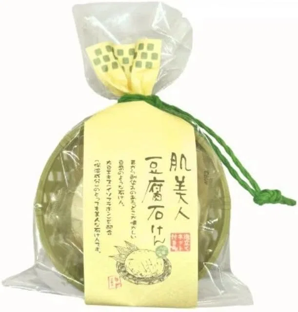 Мыло для лица Kinu Bihon Tofu Zakkokuya Yamamoto 130 г × 5 шт с сеткой для пены