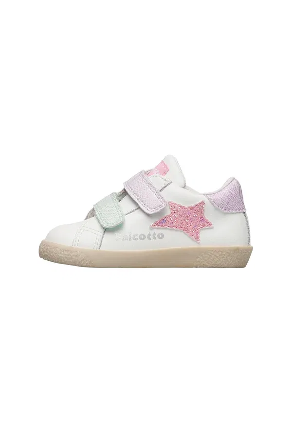 Пинетки Alnoite 2 vl baby shoes Falcotto, бело-розовый