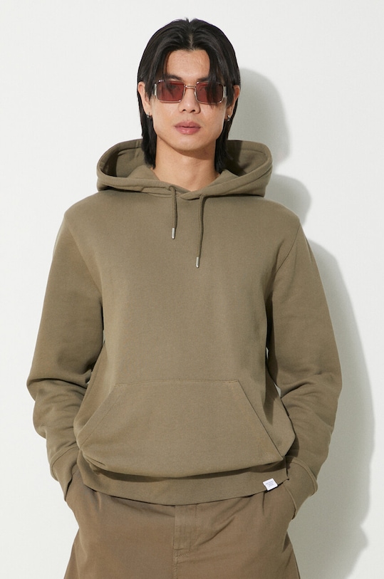 

Хлопковая толстовка Vagn Slim Organic Norse Projects, зеленый