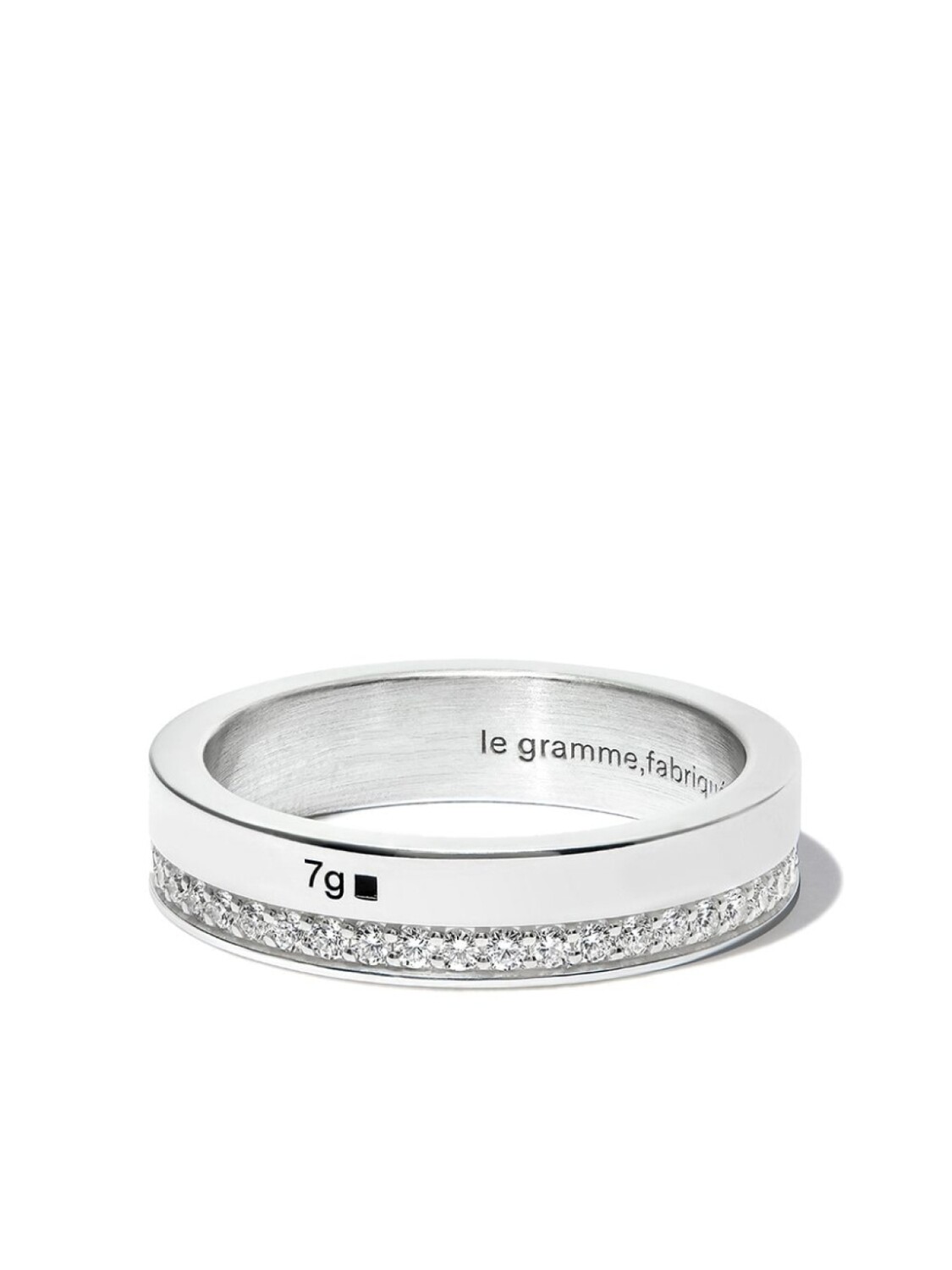 

Кольцо с бриллиантами Le Gramme, серебряный