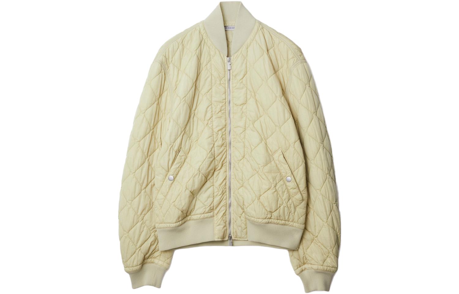 

Стеганая нейлоновая куртка-бомбер Burberry, Soap White, Белый, Стеганая нейлоновая куртка-бомбер Burberry, Soap White