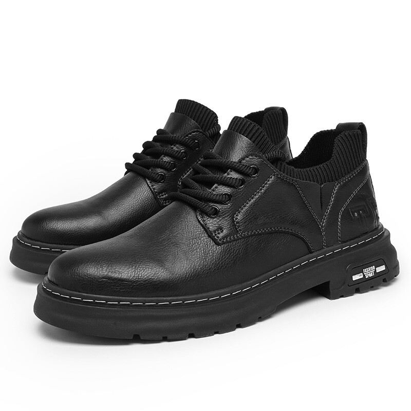 Туфли мужские Men"s Casual Men Low-Top Laoks, хаки — фото 2