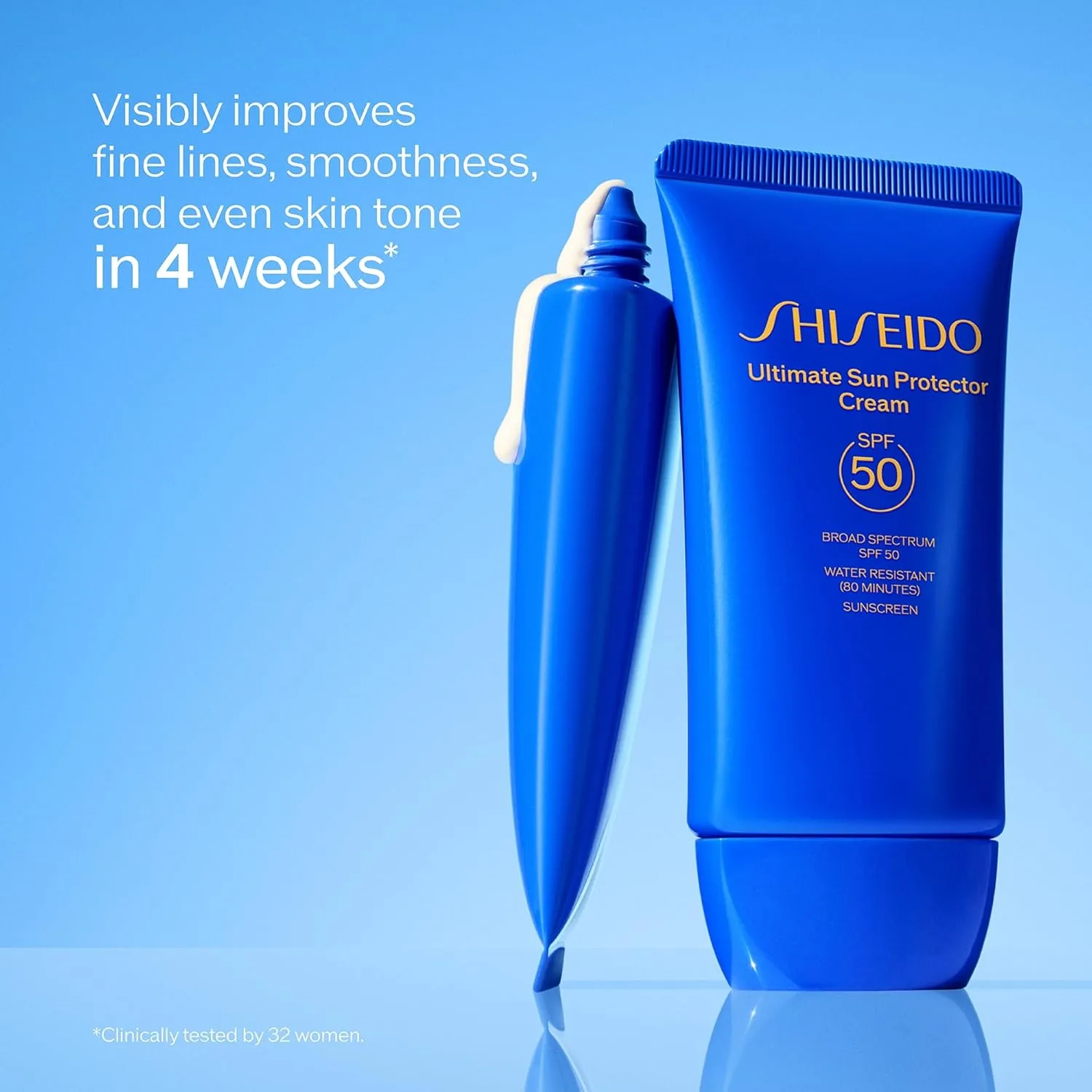 Солнцезащитный лосьон Shiseido Ultimate Sun Protector Lotion - невидимый солнцезащитный крем широкого спектра действия для лица и тела - легкая формула - подходит для всех типов кожи — фото 3