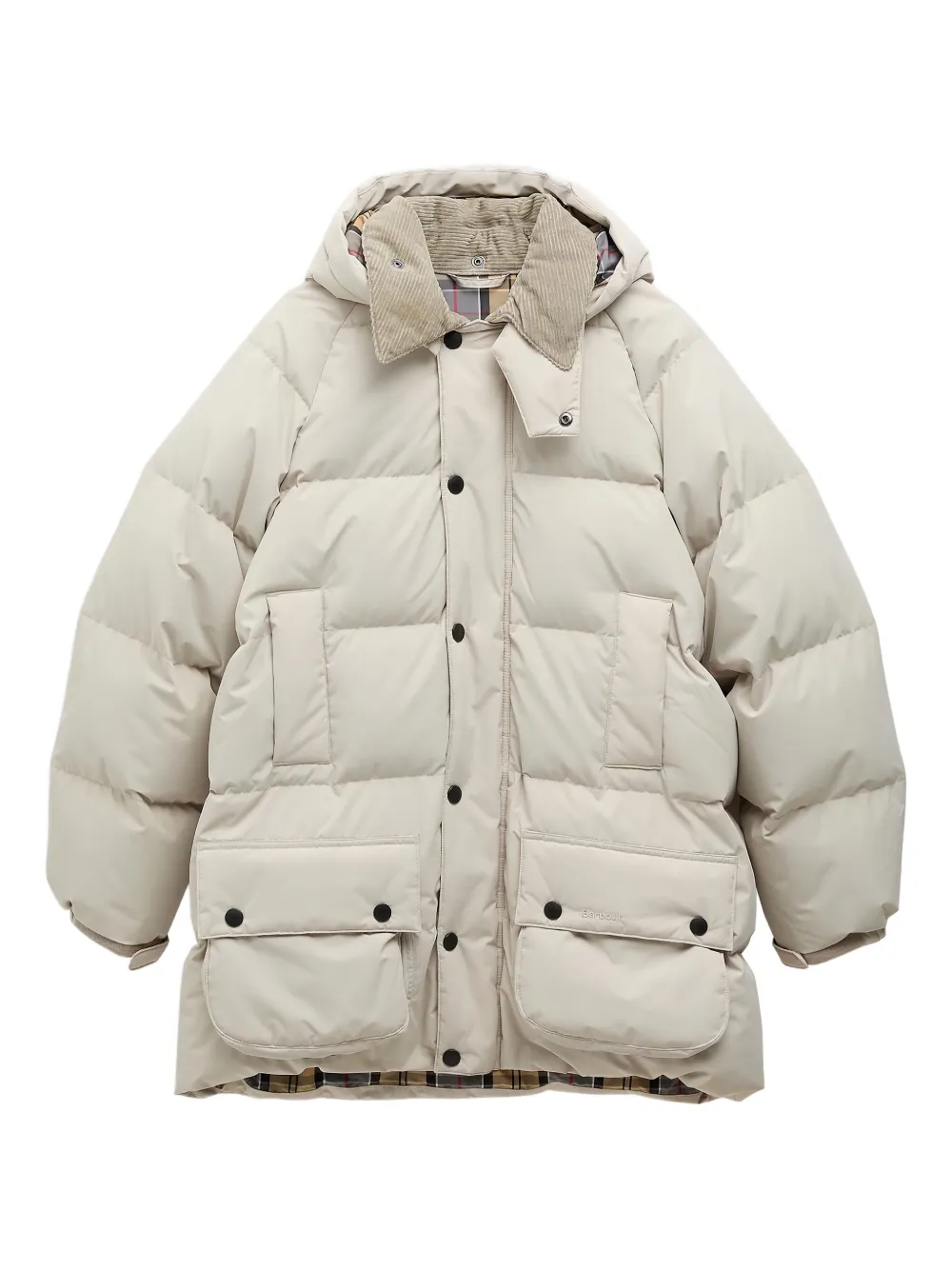 

Стеганая куртка Beaufort с ворсом из вельвета на воротнике Barbour, нейтральный