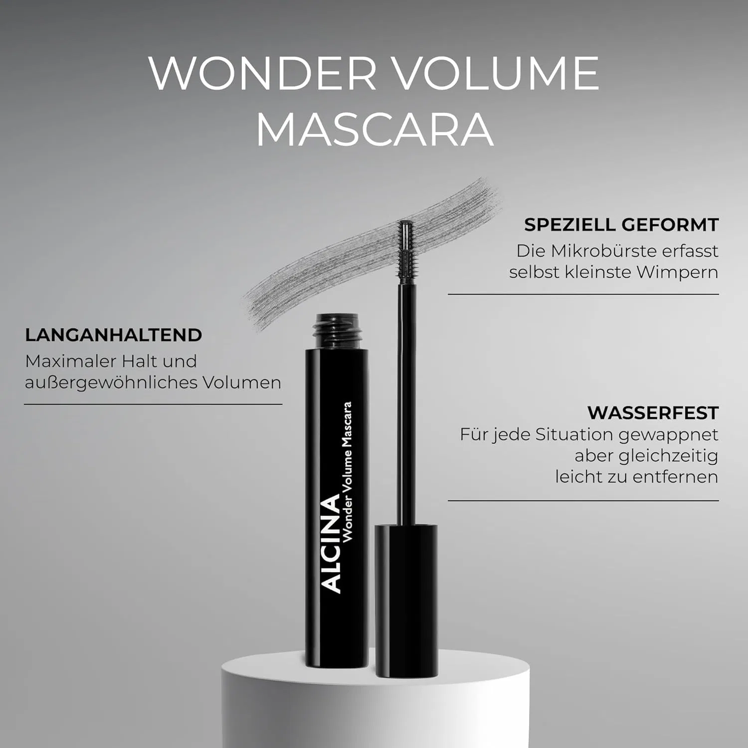 Черная тушь для ресниц Wonder Volume Mascara от ALCINA (2 x 8 мл) Alcina — фото 2