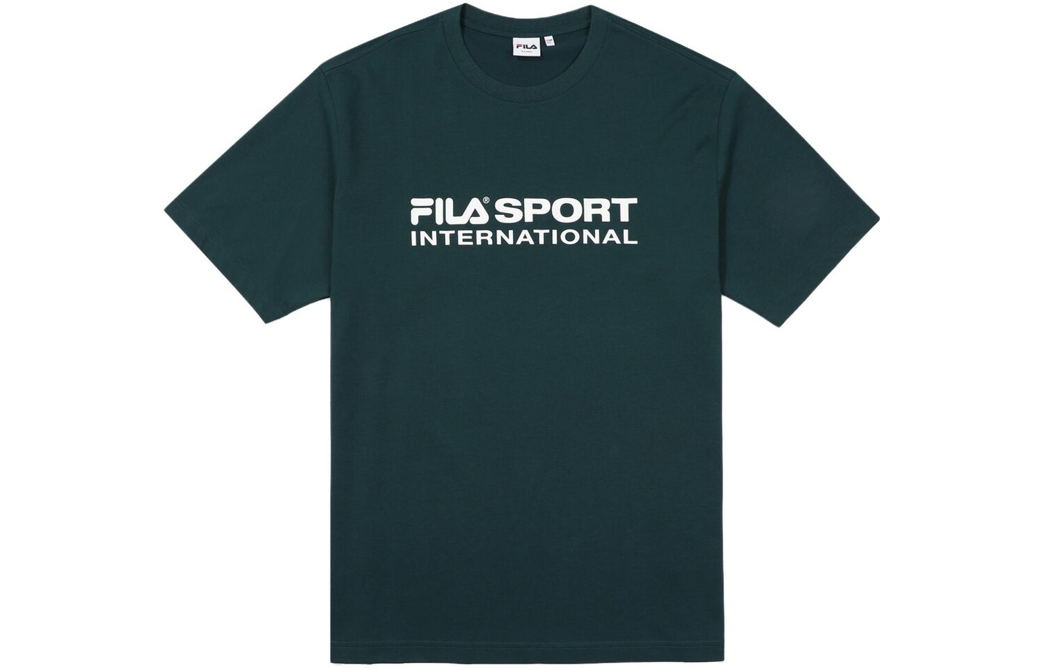 

Футболка унисекс зеленая Fila, зеленый