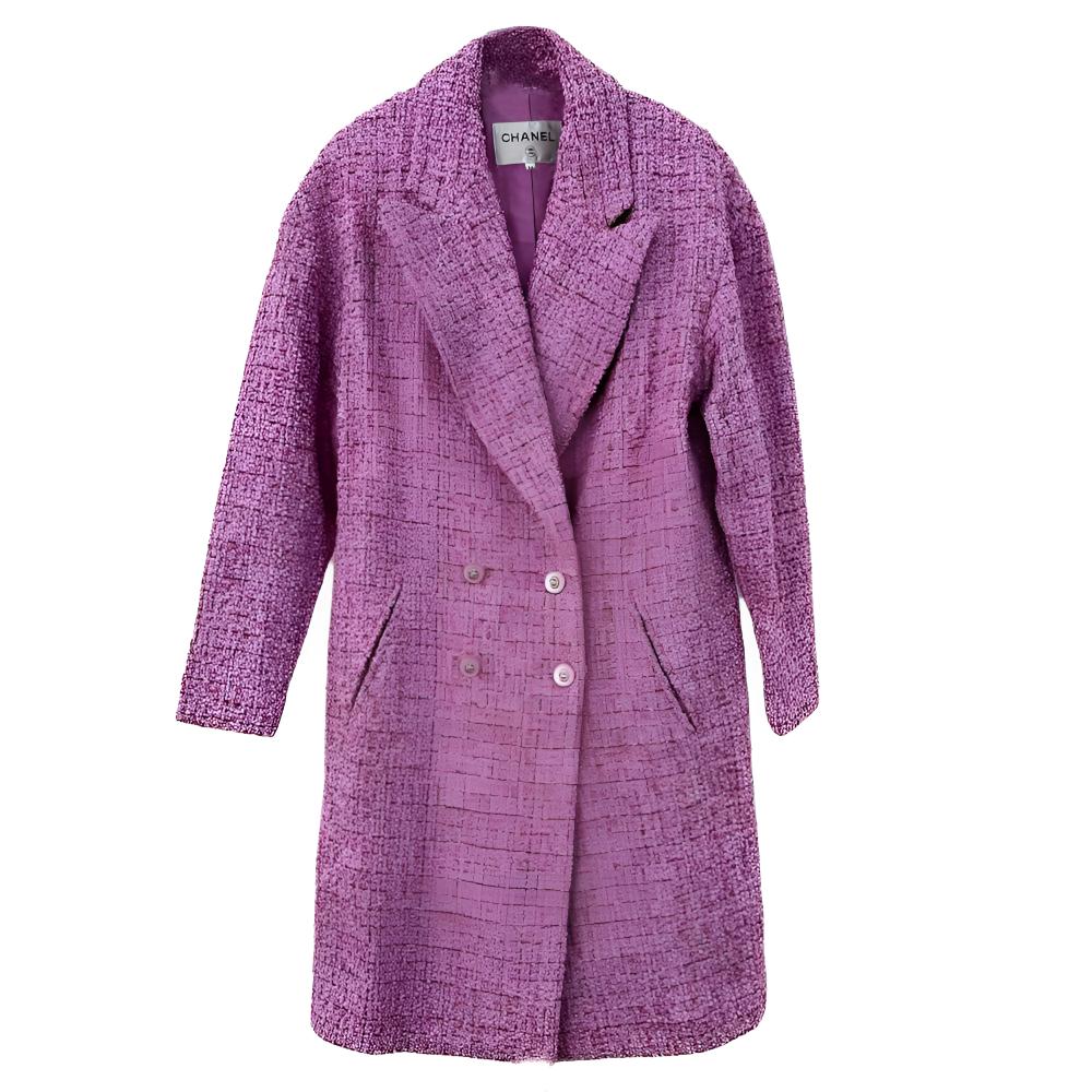 

CHANEL Розовое женское пальто, Pink