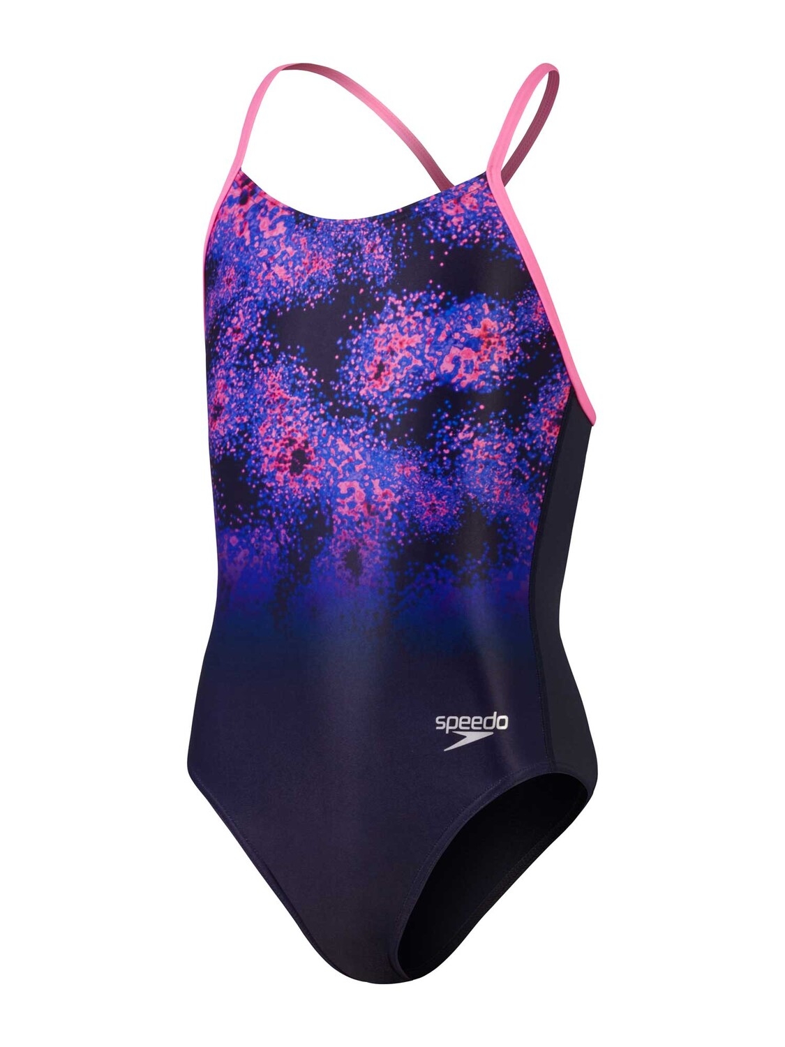 

Цельный купальник Speedo WOMENS PLACEMENT LANE LINE BACK, фиолетовый