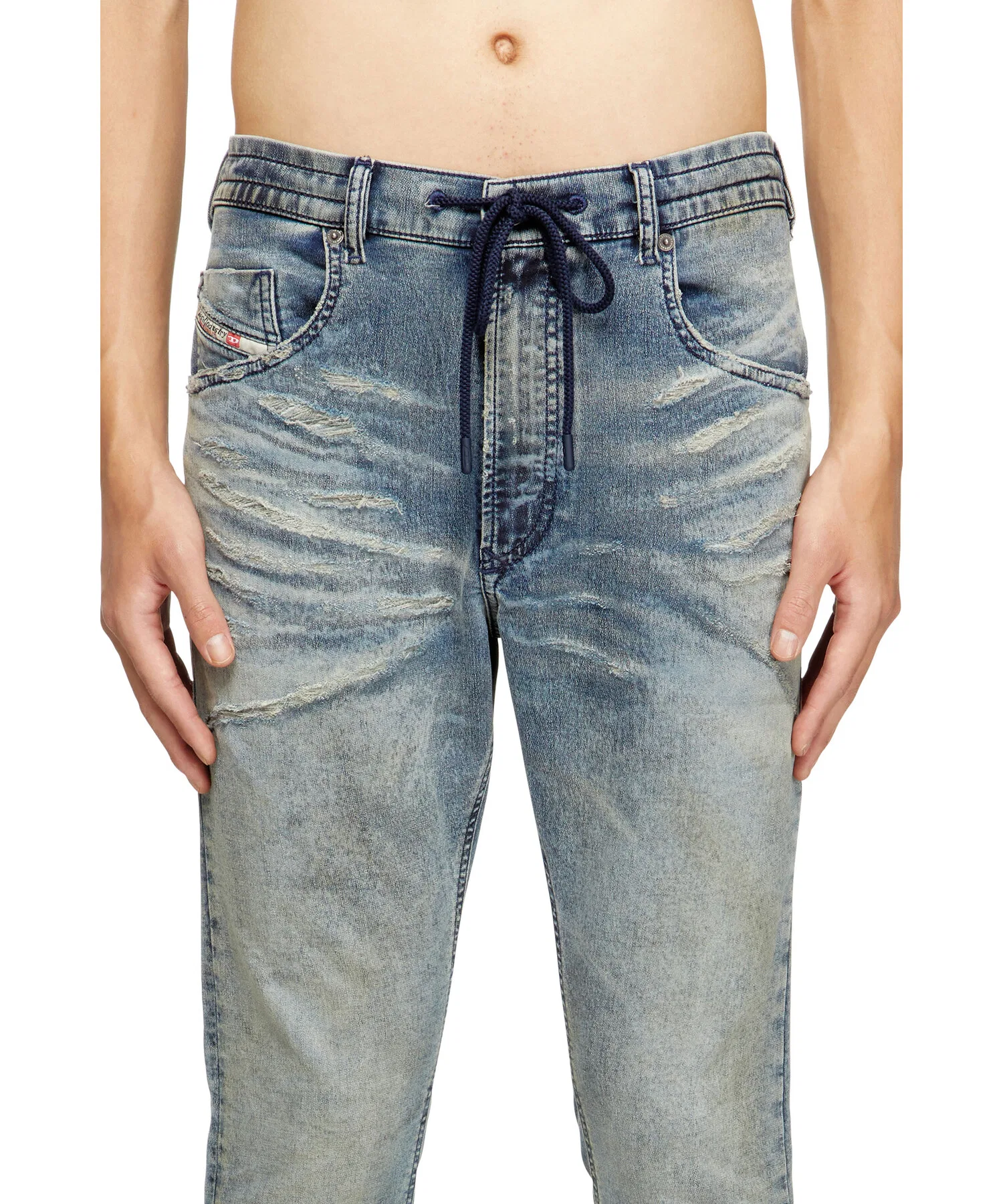 Мужские джинсовые брюки Regular Fit Jogg Jeans 2032 D-KROOLEY-B JOGG — фото 2