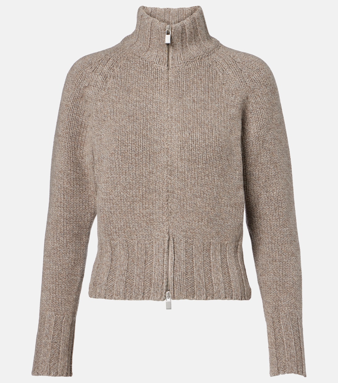 

Кашемировый свитер на молнии Magda Butrym, бежевый