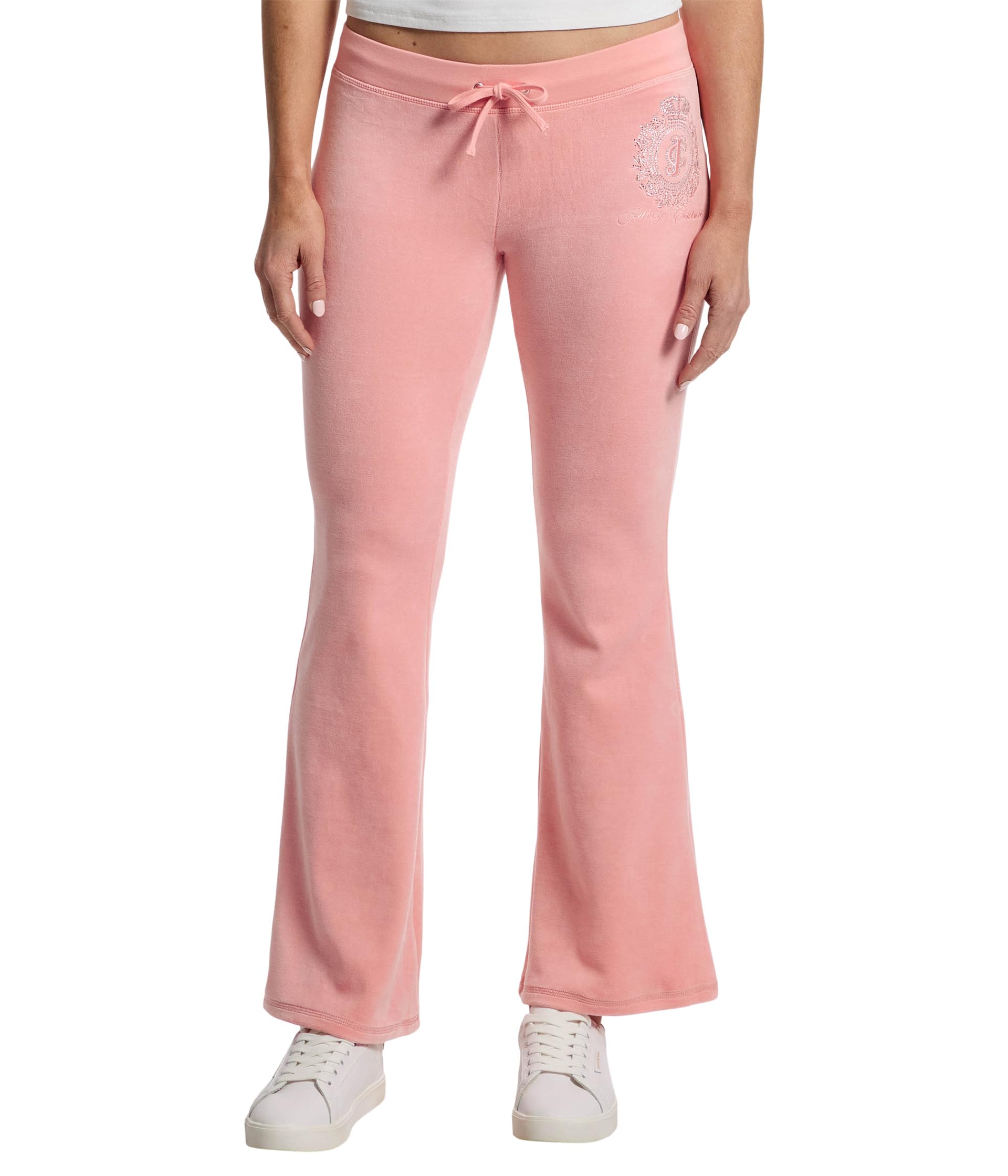 

Брюки Juicy Couture Heritage Low Rise Snap Pocket Easy Fit Track Pants, цвет Strawberry Ice
