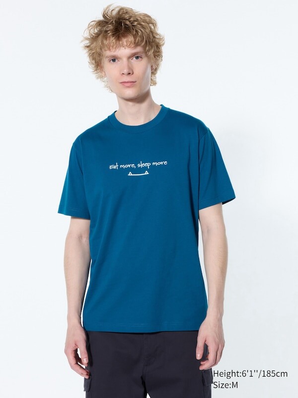 

Футболка с графическим изображением pokémon ut Uniqlo, синий