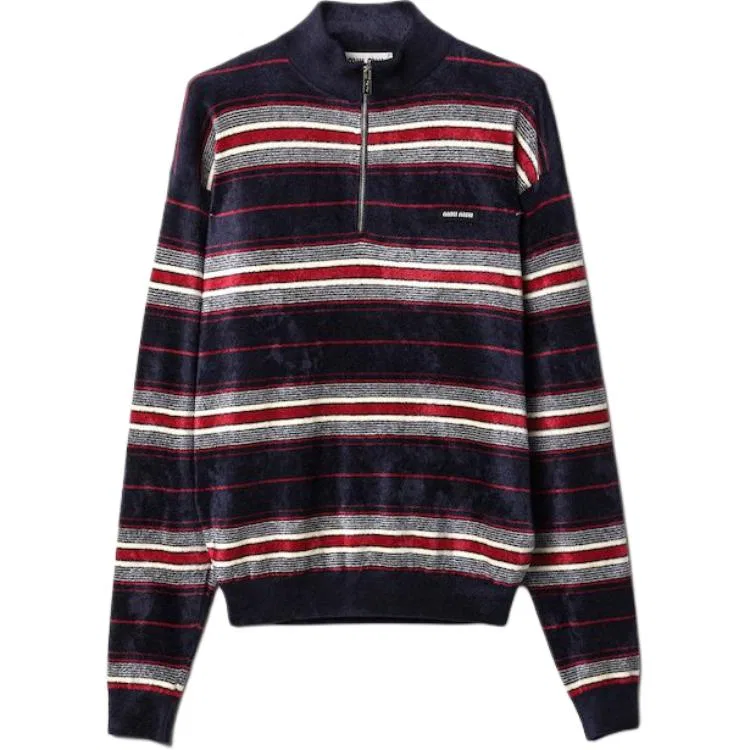 Свитер с полузамком MIU MIU Marine
