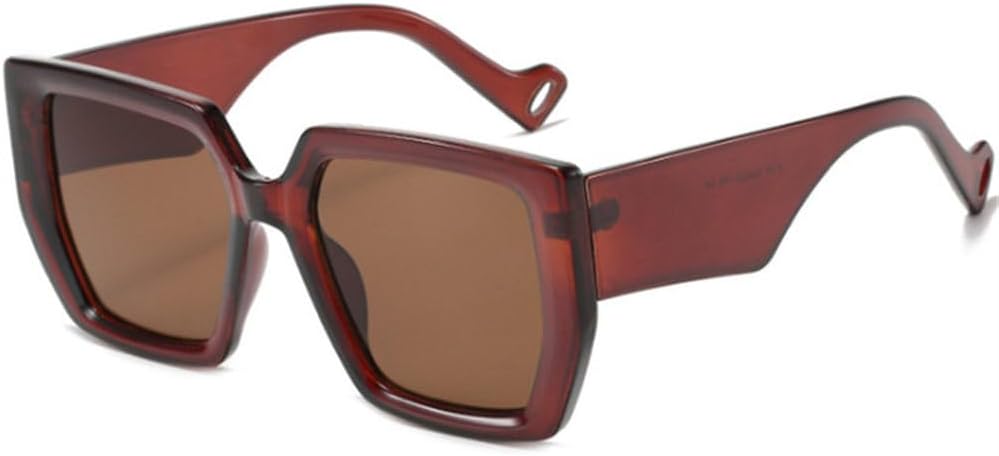 

Солнцезащитные очки зеленого и черного цвета для женщин и мужчин, женские солнцезащитные очки с широкими дужками, градиентные очки, защита от УФ-излучения UV400 HYYZZC, Brown