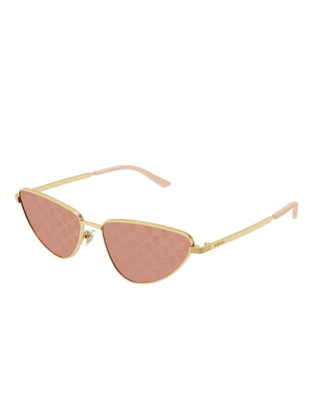 Солнцезащитные очки Gucci Eyewear «кошачий глаз», золотой — фото 2