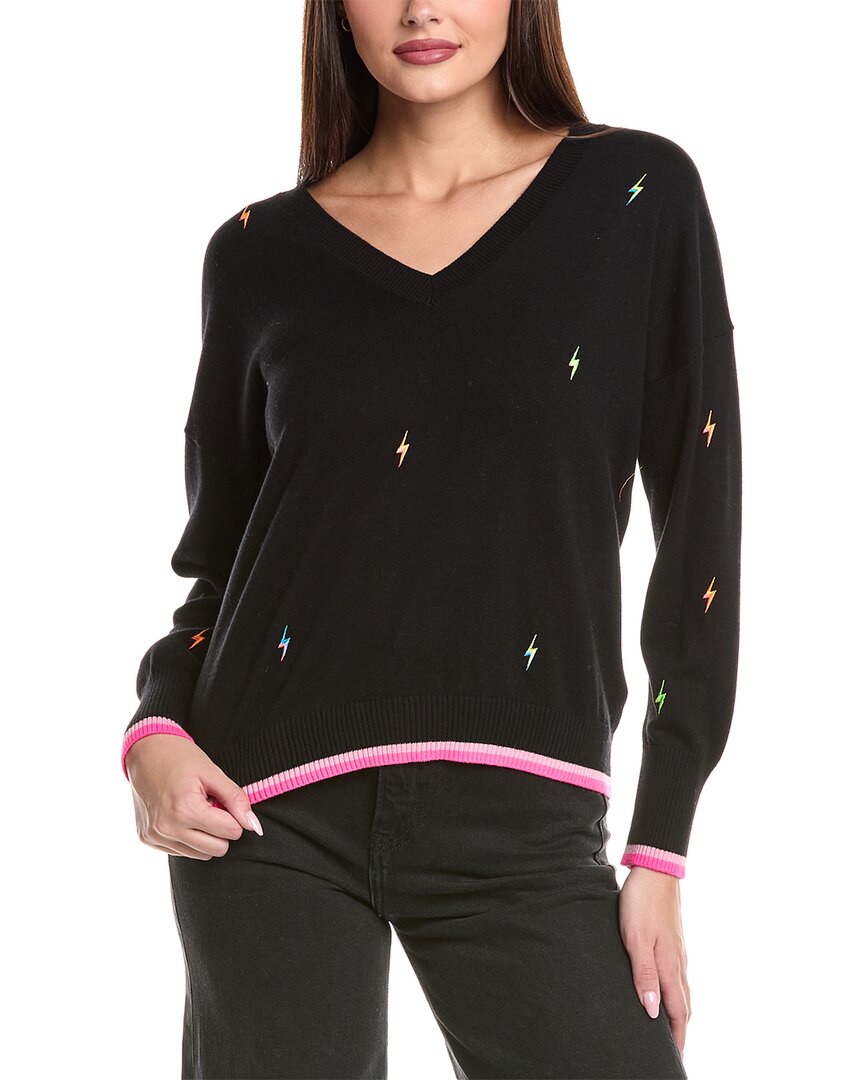 

WISPR Электрическая вышивка Свитер из смесового шелка, черный