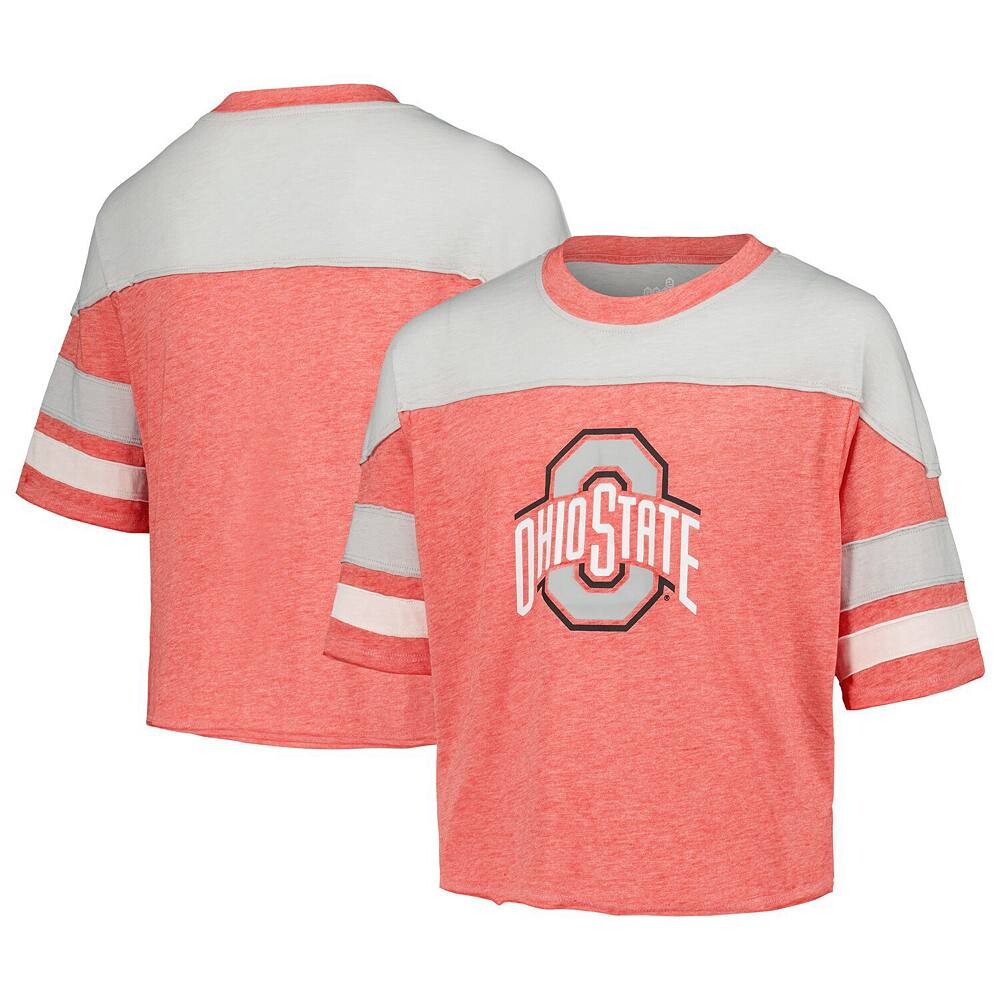 

Молодежная футболка Scarlet Ohio State Buckeyes Sunday Friday с рукавами и полосками из джерси Outerstuff, цвет Osu Red