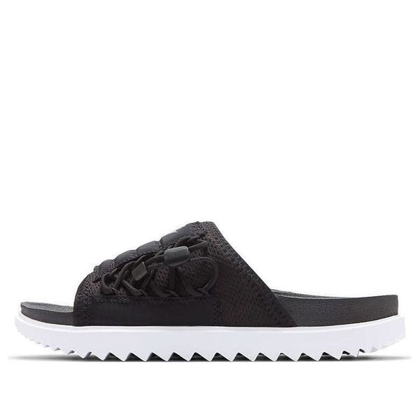 Тапочки asuna slide 'black' Nike, черный