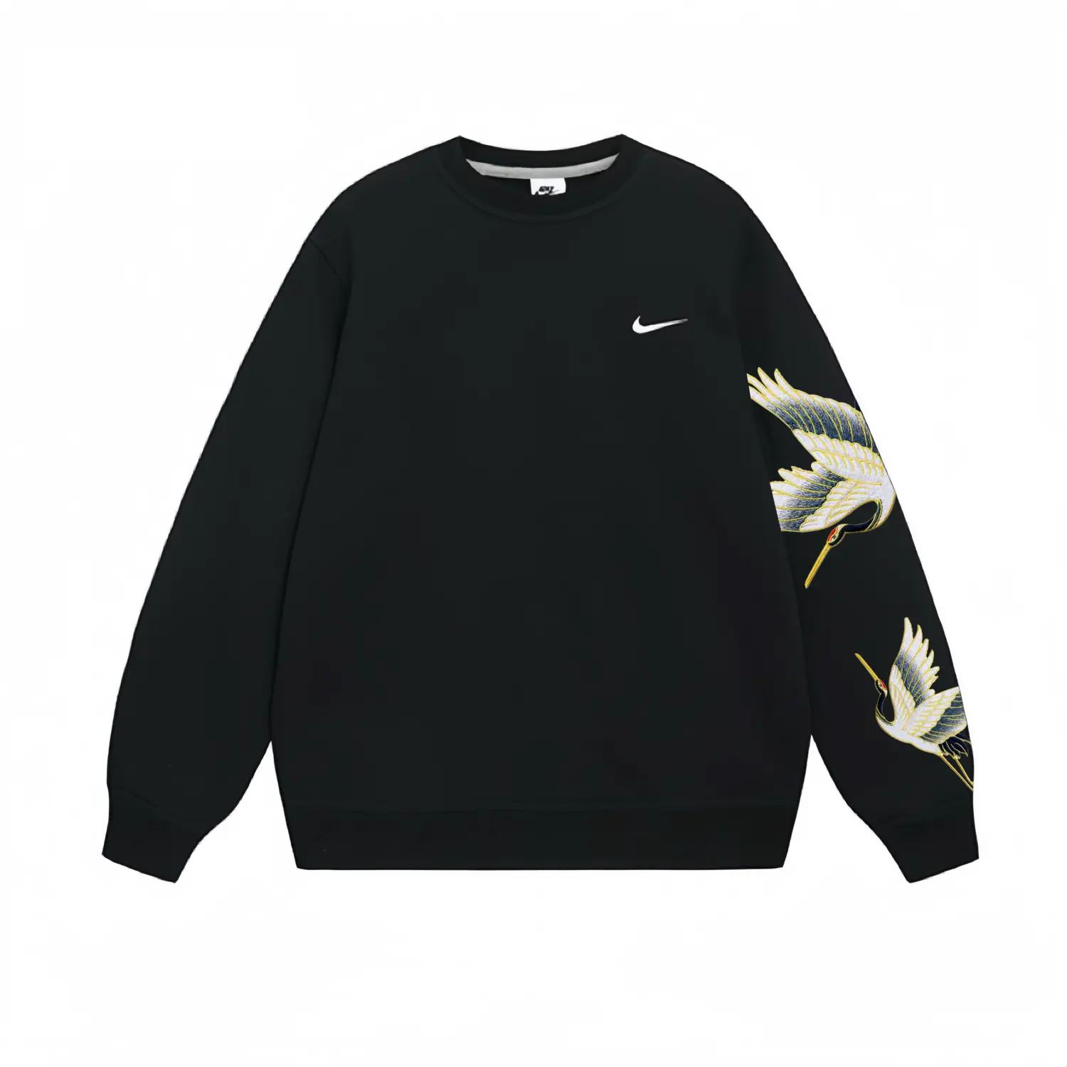 

Nike Толстовка унисекс, черные, с круглым вырезом, средней толщины, стандартного размера