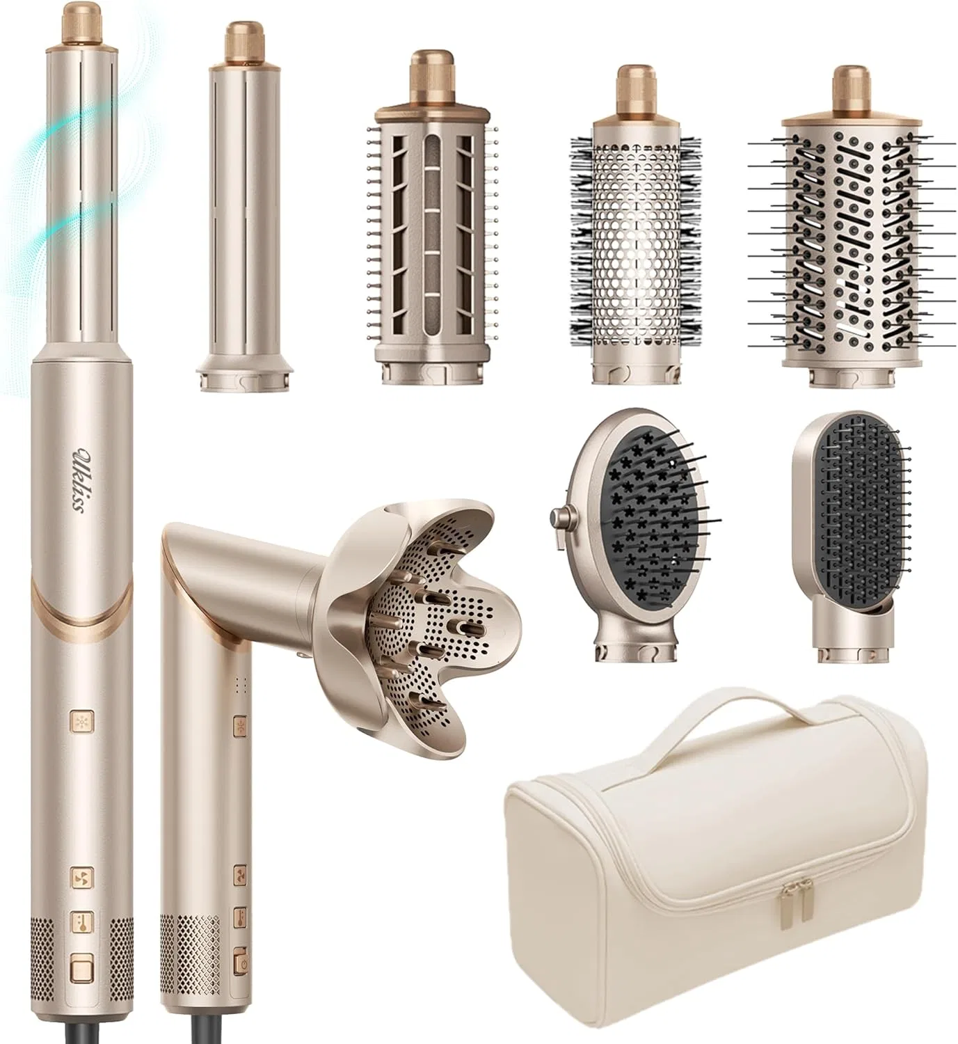Набор стайлер для волос 8-в-1 «Airstyler» от UKLISS Ukliss