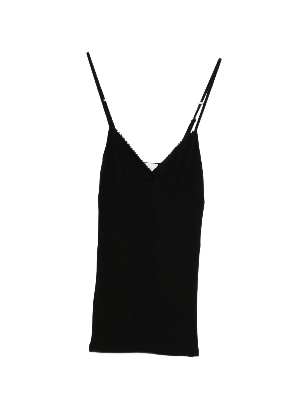 

Топ с волнистой отделкой Forte Forte, черный