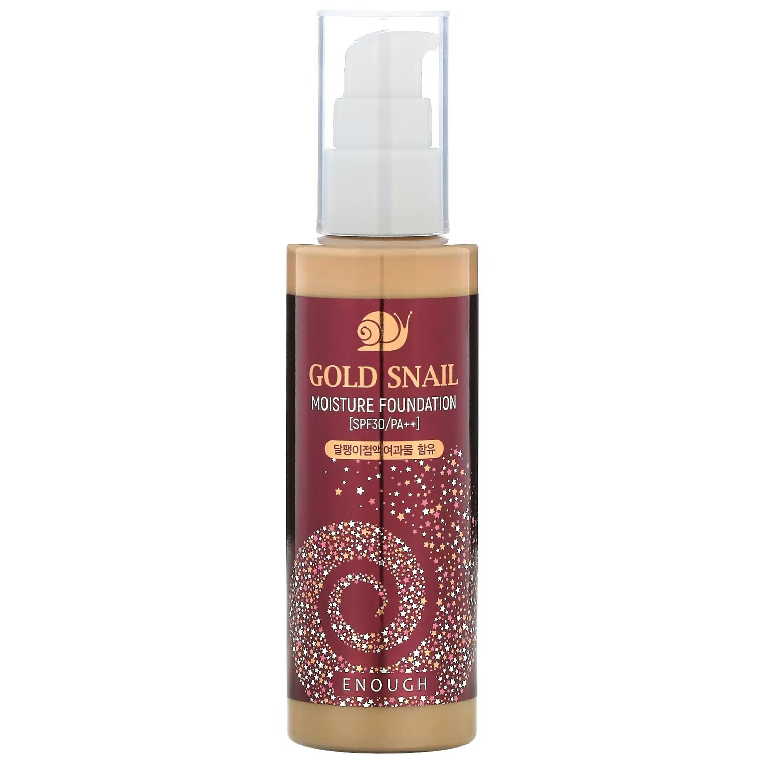 

Тональная основа увлажняющая Enough Gold Snail Moisture Foundation SPF 30 PA+ 21, 100 мл