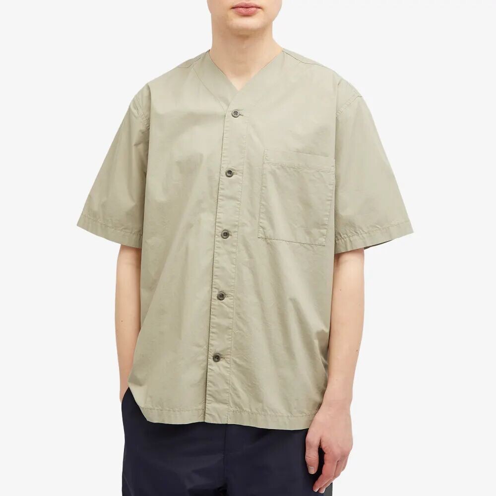 

Norse Projects Рубашка с коротким рукавом и пишущей машинкой Erwin, серый