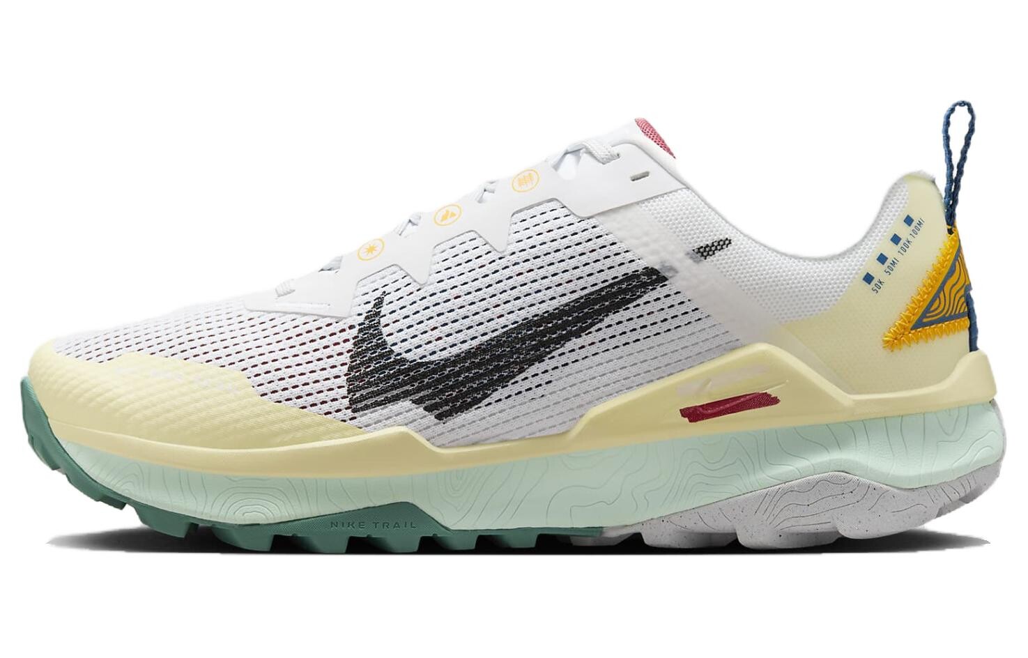 

Кроссовки Nike Women's Wildhorse 8 'White Alabaster', белый/желтый/зеленый