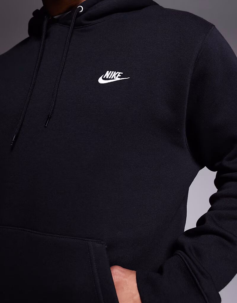 Толстовка Nike Club черного цвета — фото 3