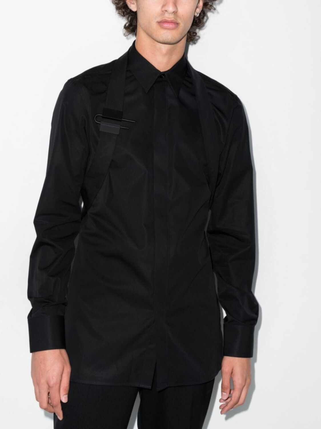 

Givenchy рубашка с ремешком, черный