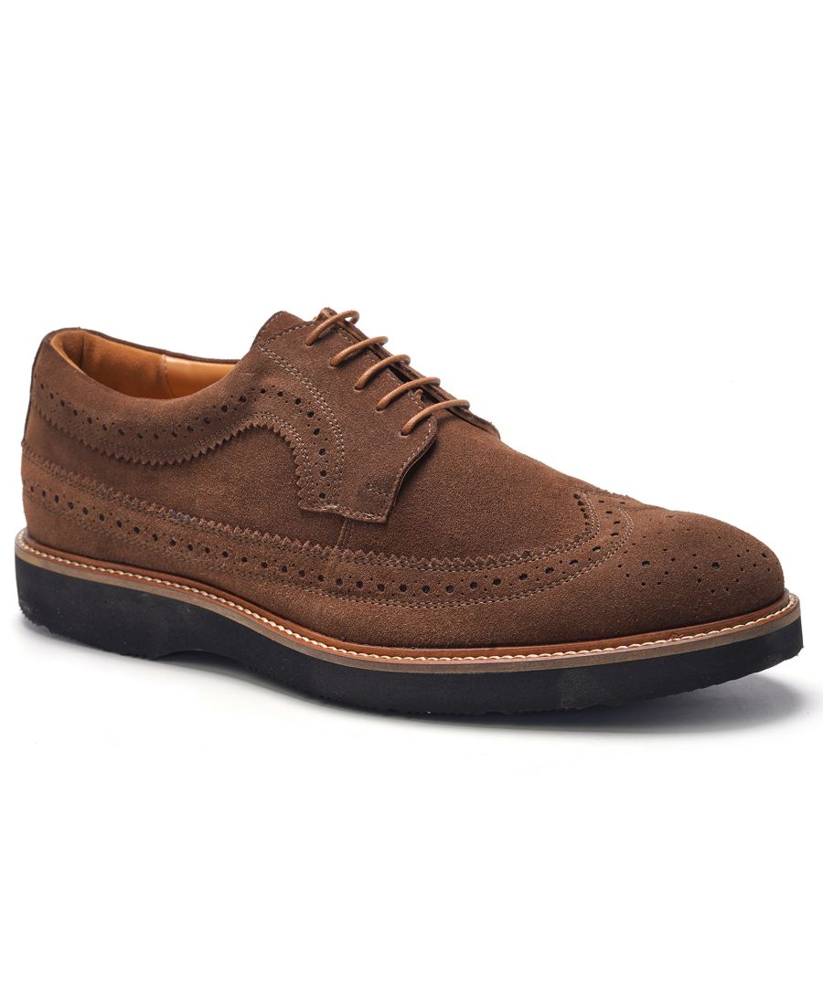 

Мужские туфли Ellis Wingtip на шнуровке A Veer, Tobacco suede