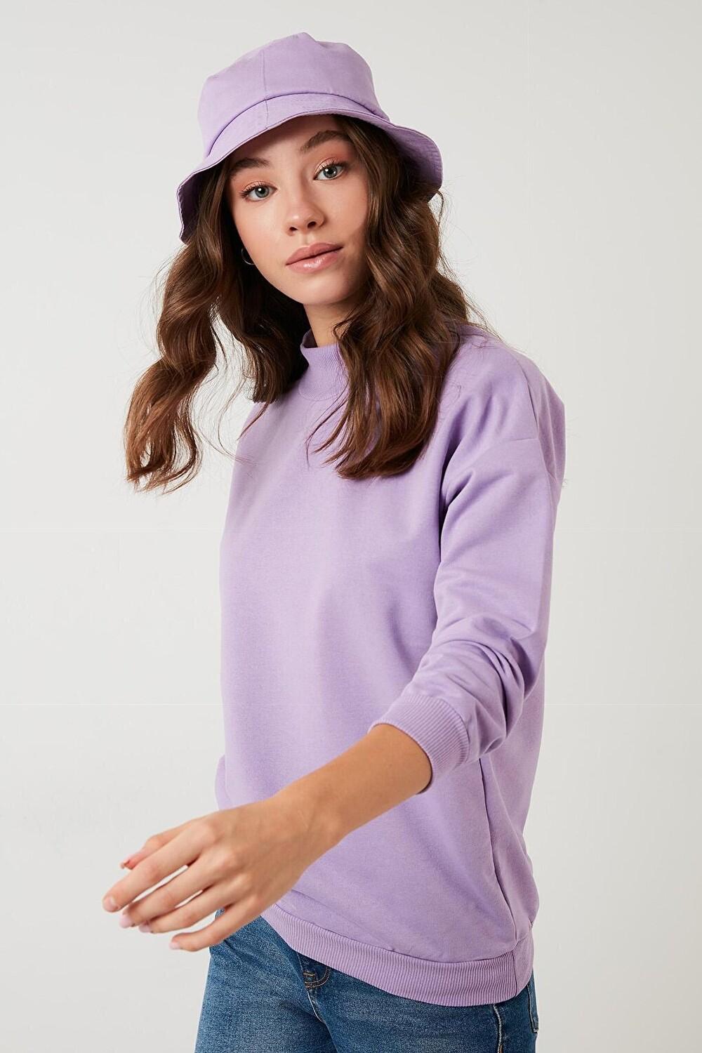 

Базовый вязаный свитер из хлопка с воротником-стойкой 5863323 Lela, матовый сиреневый, Фиолетовый, Базовый вязаный свитер из хлопка с воротником-стойкой 5863323 Lela, матовый сиреневый