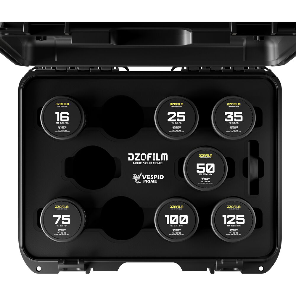 

Комплект DZOFilm VESPID Prime из 7 объективов V2 (крепления PL и EF)