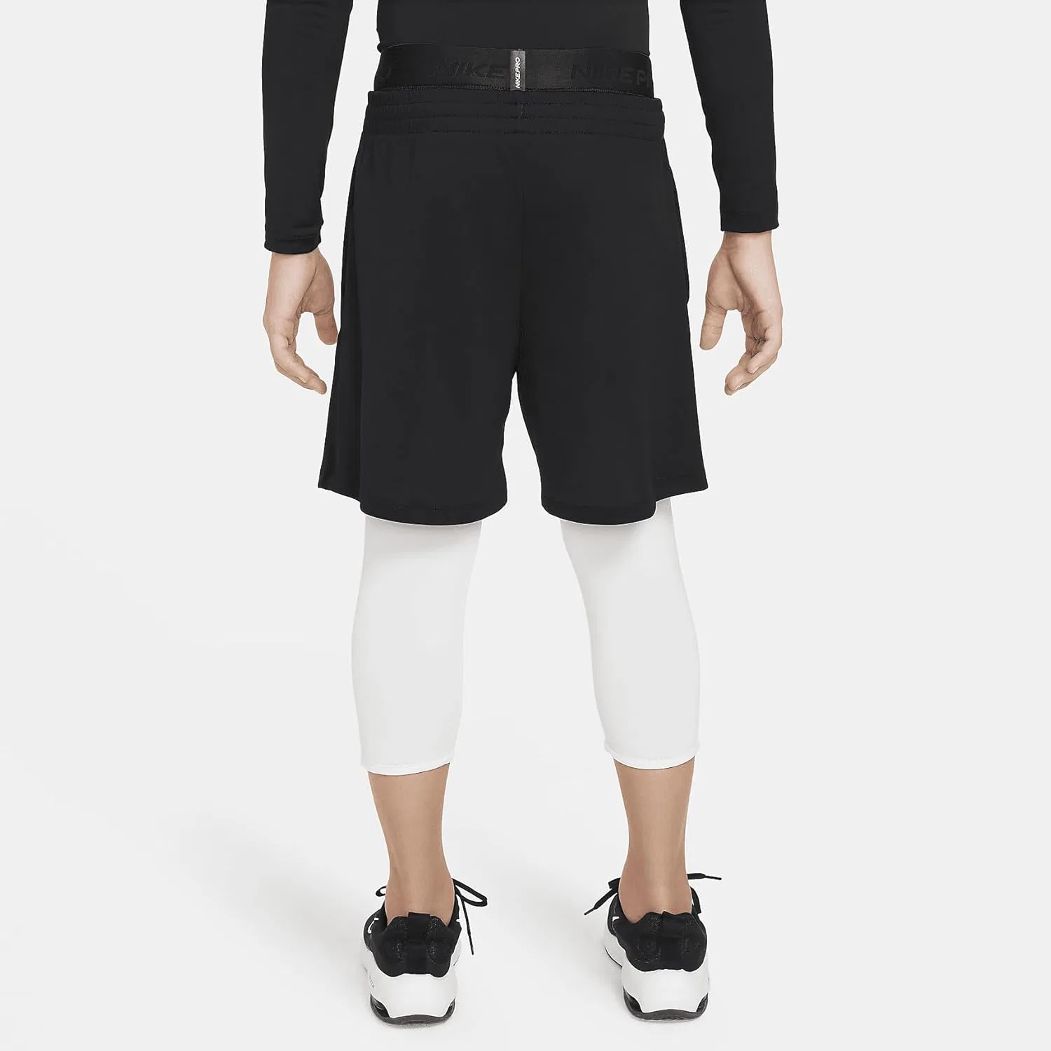 Леггинсы Nike Dri-fit 3/4 для мальчиков, белый
