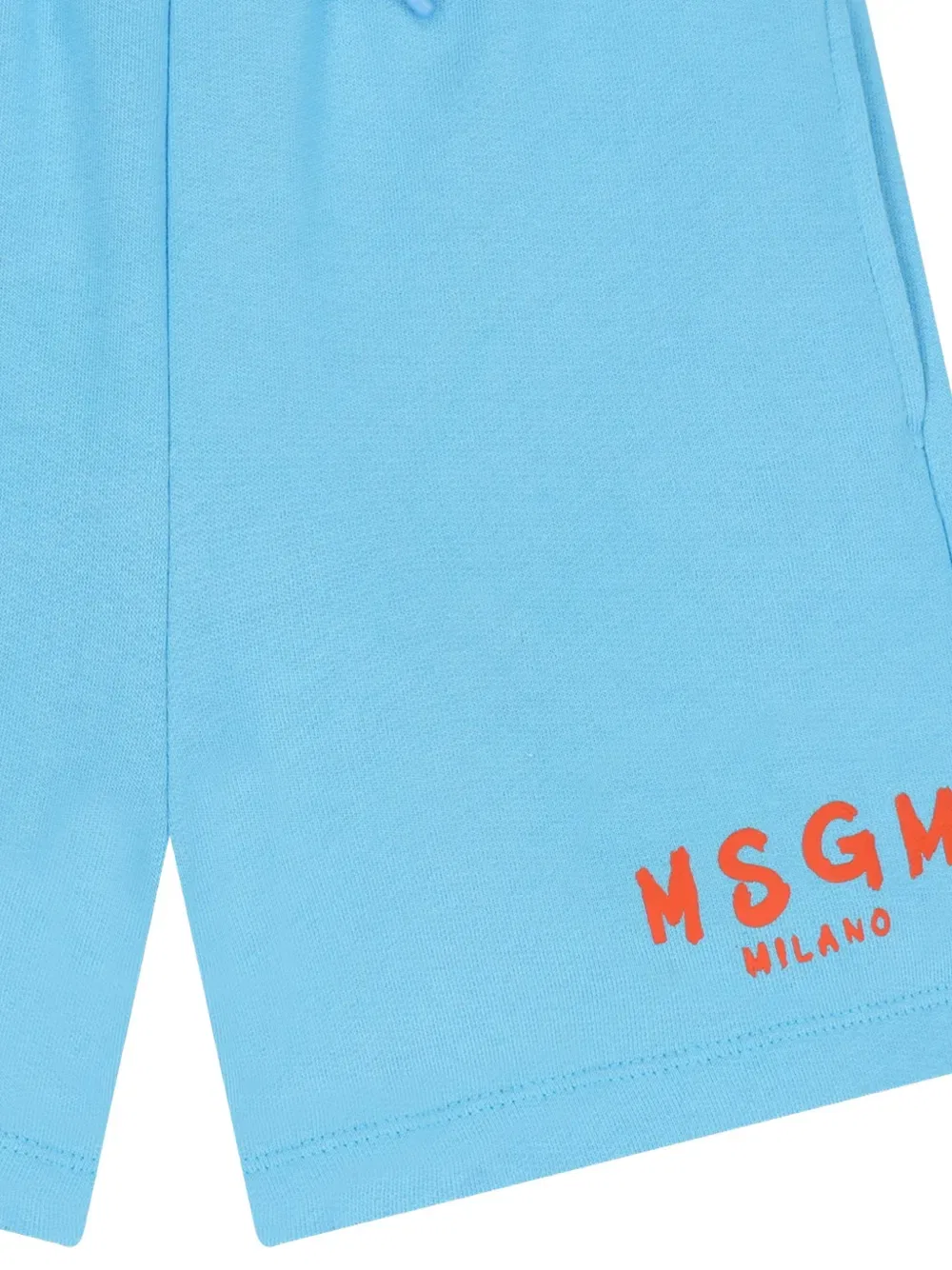 Шорты с логотипом Msgm Kids, синий — фото 3