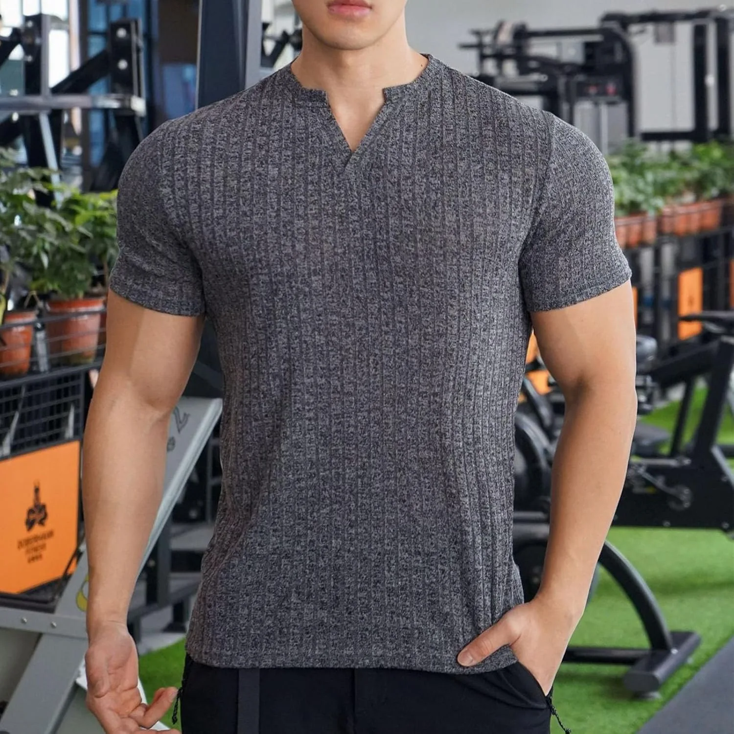 Мужская футболка с коротким рукавом Slim Fit — фото 2