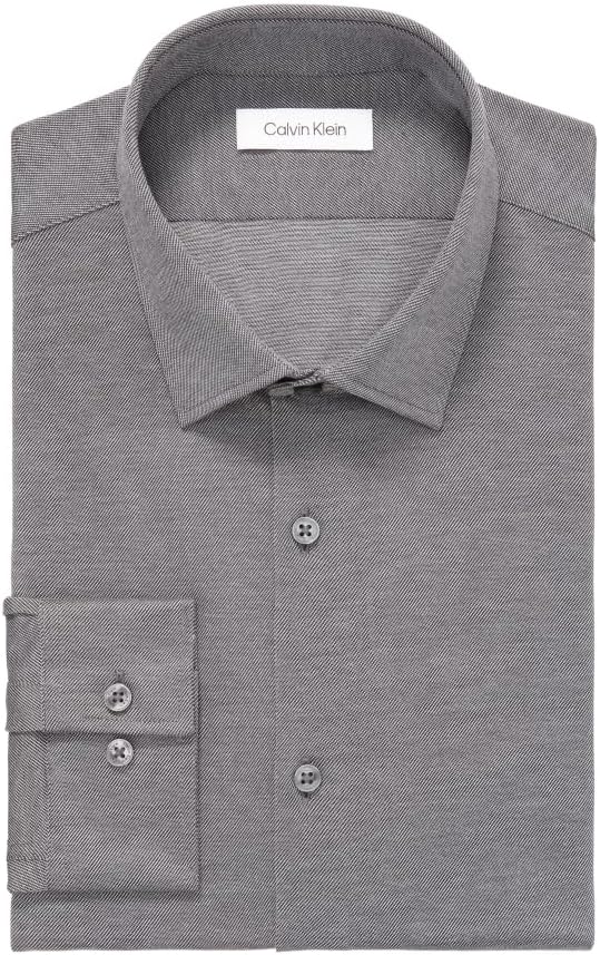 

Мужская рубашка Calvin Klein Slim Fit из тонкого хлопкового эластичного материала, Charcoal