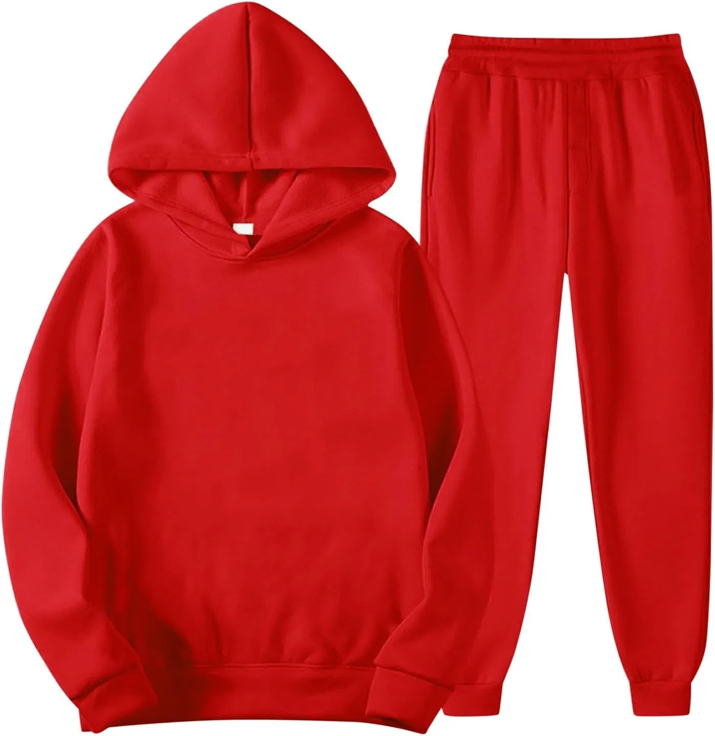 Детский спортивный костюм 2 предмета, мягкий, с капюшоном, Red — фото 4